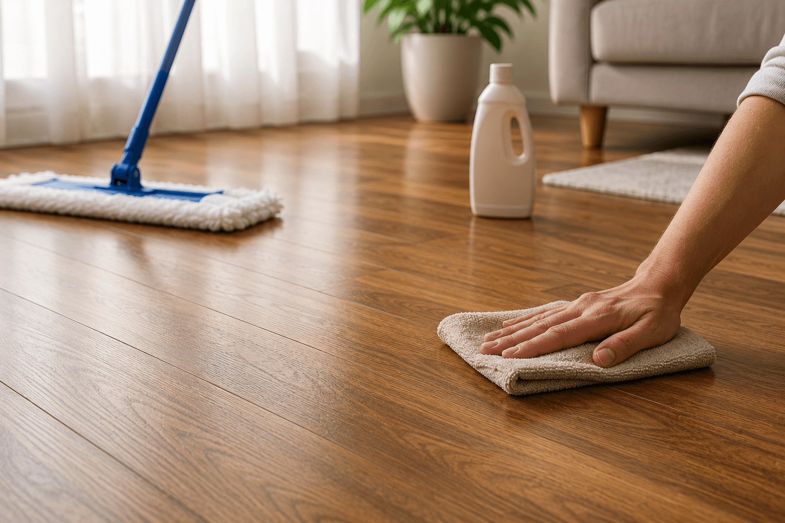 نگهداری پارکت لمینت؛ ۱۵ روش کاربردی برای افزایش عمر و حفظ زیبایی کفپوش