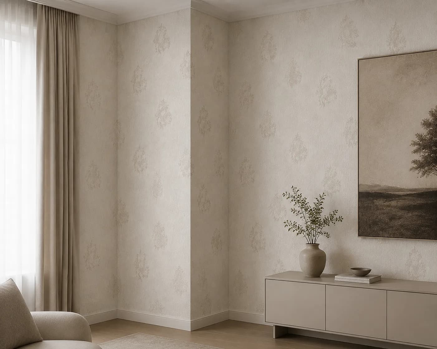 کاغذ دیواری برجسته فانتوم کد 0101 | کاغذ دیواری مدرن - تصویر 4