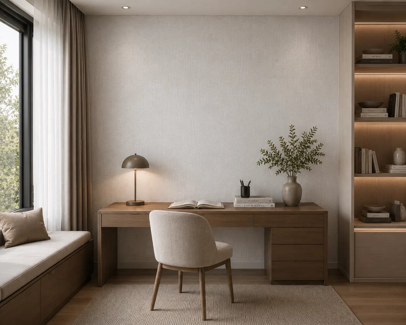 کاغذ دیواری صاف White Wall کد 11003 - تصویر 2