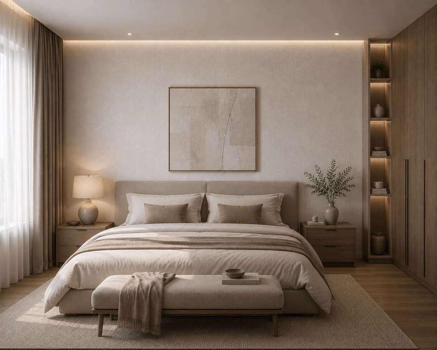 کاغذ دیواری صاف اکلیلی White Wall کد 11004 - تصویر 2