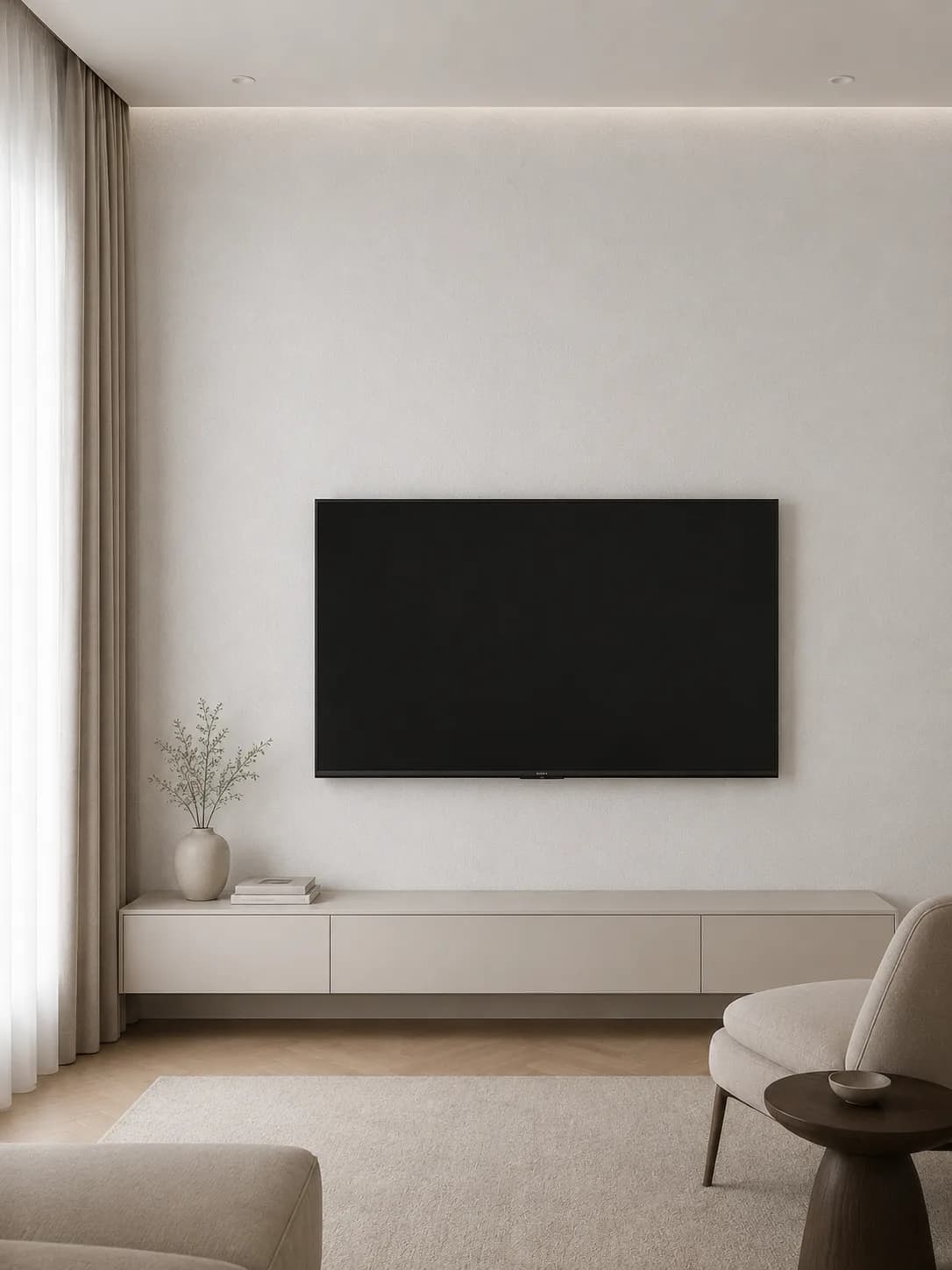 کاغذ دیواری برجسته اکلیلی White Wall کد 11010 - تصویر 2