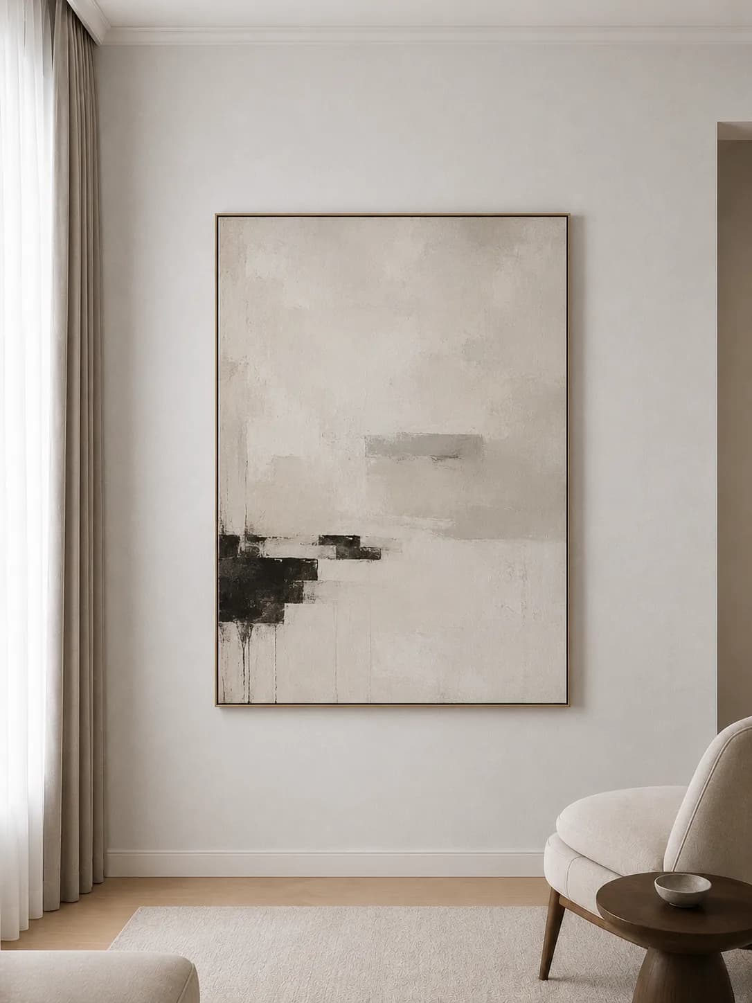 کاغذ دیواری برجسته اکلیلی White Wall کد 11010 - تصویر 3