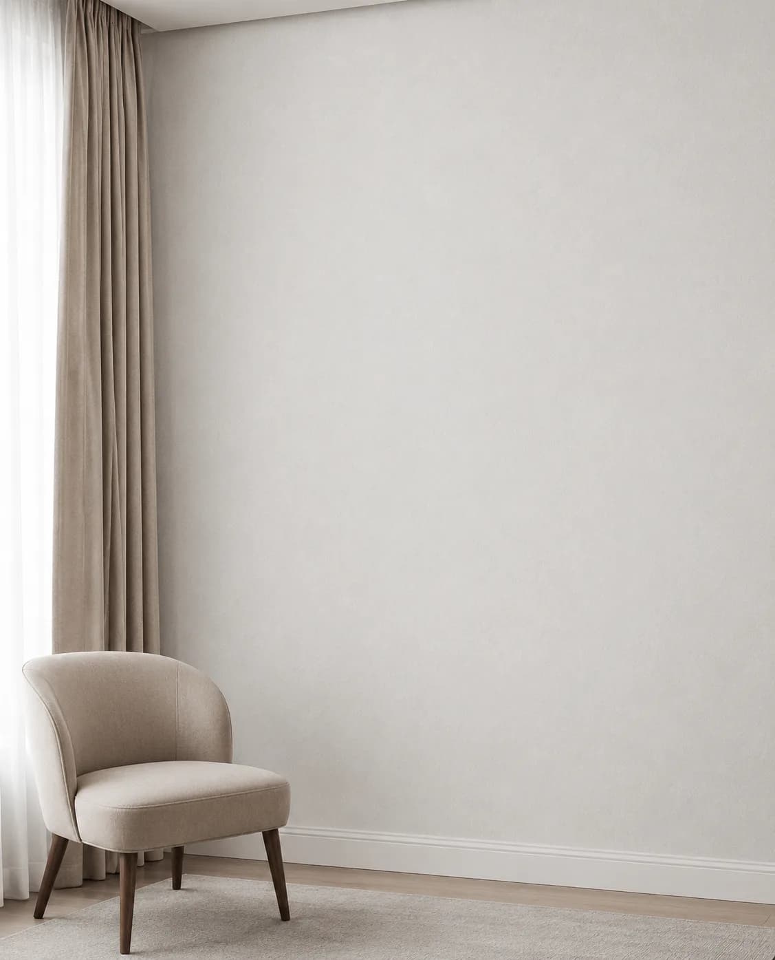 کاغذ دیواری برجسته اکلیلی White Wall کد 11010 - تصویر 4