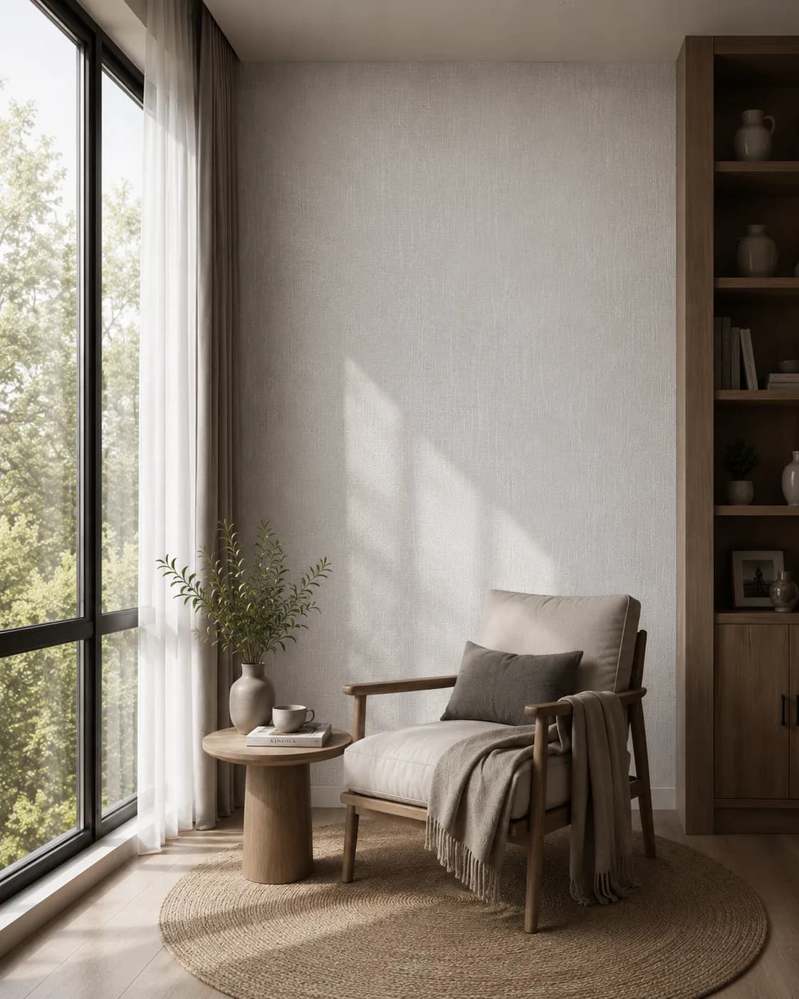 کاغذ دیواری برجسته White Wall کد 11001 - تصویر 5