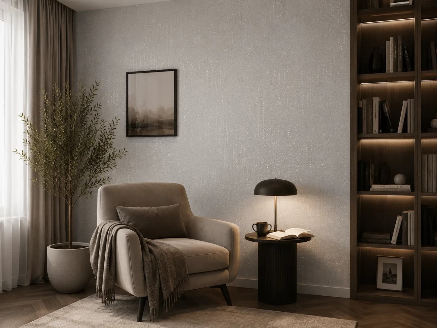 کاغذ دیواری برجسته اکلیلی White Wall کد 11002 - تصویر 6
