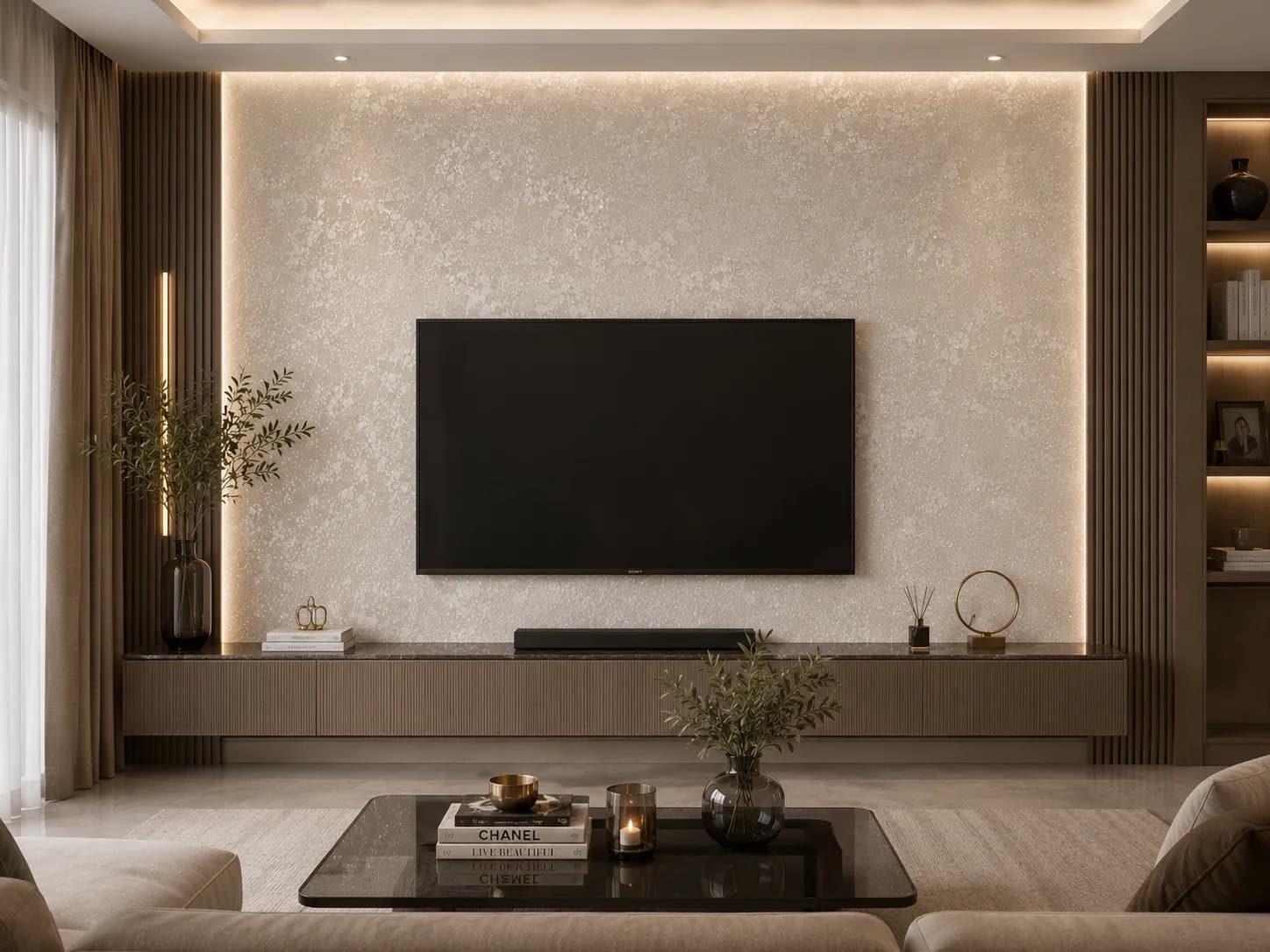 کاغذ دیواری برجسته اکلیلی White Wall کد 11006 - تصویر 5