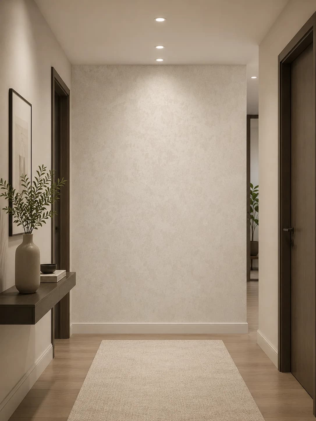 کاغذ دیواری سفید صاف White Wall کد 11007 - تصویر 6