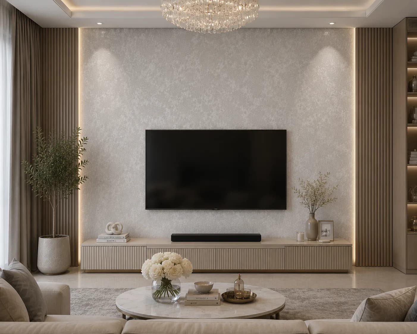 کاغذ دیواری صاف اکلیلی White Wall کد 11008 - تصویر 4