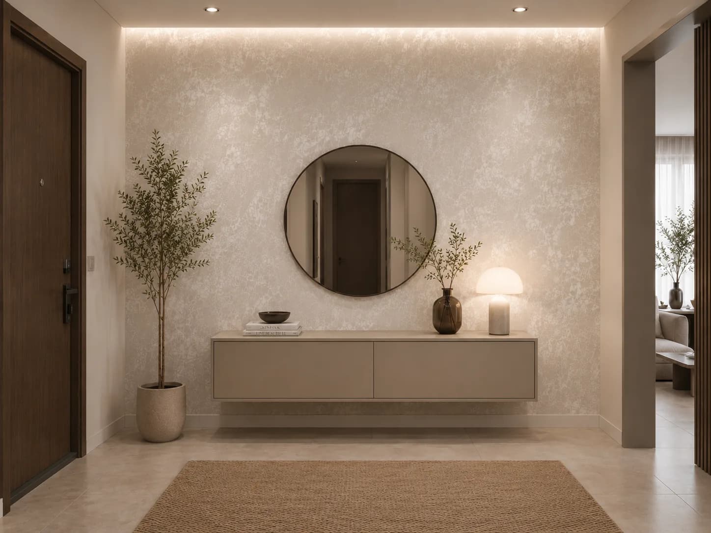 کاغذ دیواری صاف اکلیلی White Wall کد 11008 - تصویر 6