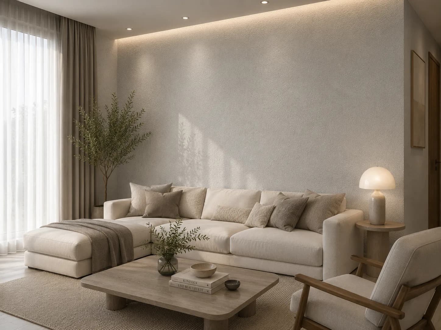 کاغذ دیواری برجسته White Wall کد 11009 - تصویر 5