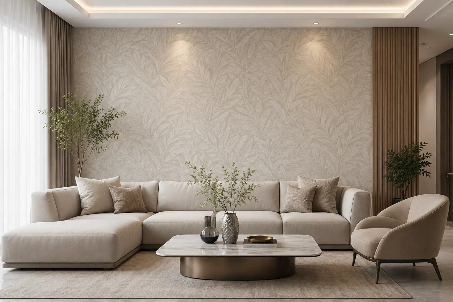 بهترین کاغذ دیواری برای پذیرایی چیست؟ راهنمای انتخاب رنگ و طرح